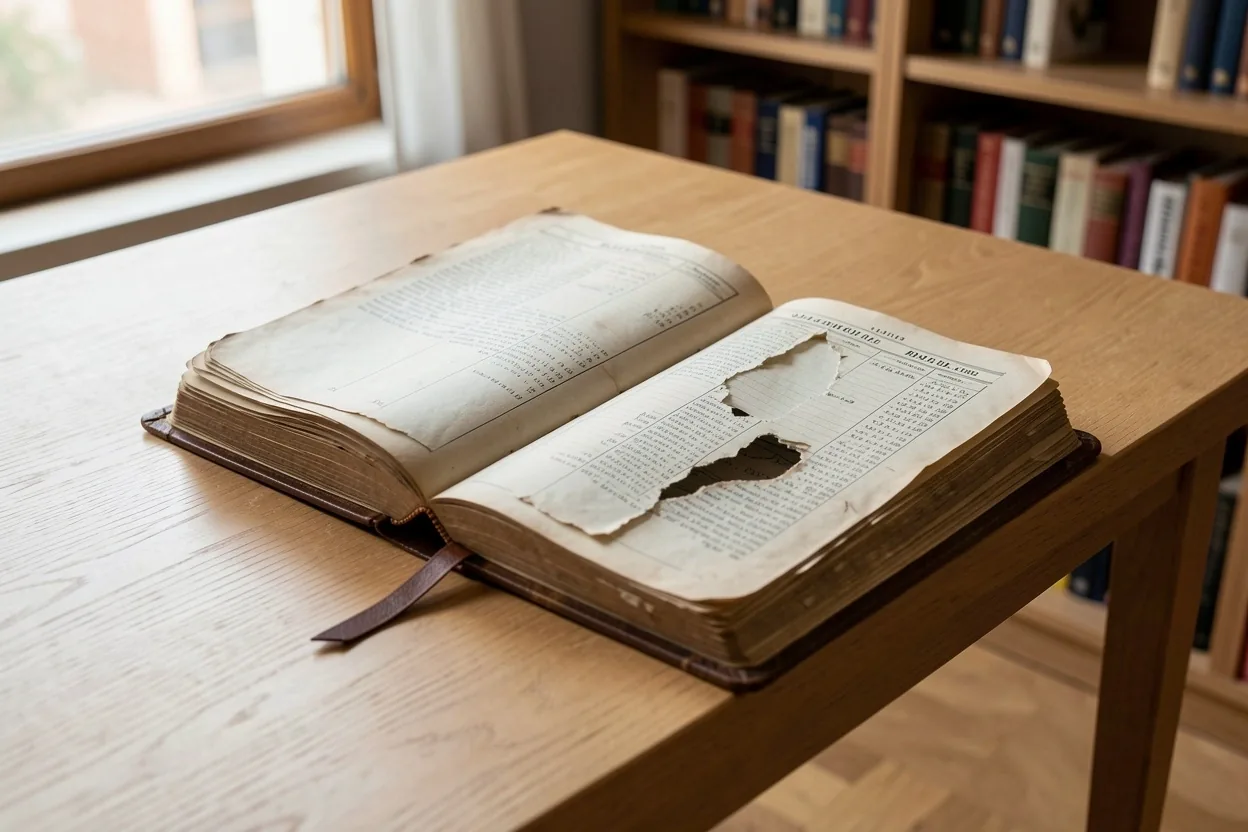 Libro de contabilidad antiguo en Salta